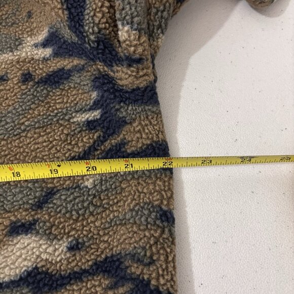 Solaris 1/4 Zip Hooded Camo Fleece Pullover Size Large - Picture 8 of 9